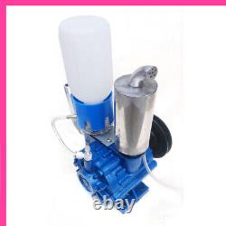 Portable Vacuum Pump Cow Goat Milking Machine Milker Bucket Tank Barrel 250L/min