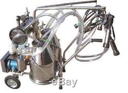 Portable Vacuum Pump Milking Machine Cows Double Tank Factory Direct +EXTRAS