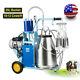 Pro 25l Milker Electric Piston Vacuum Pump Milking Machine For Farm Cows Bucket