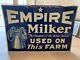 Rare Antique Empire Milker Sign Tin Milking Milk Dairy Farm Machinery Cow