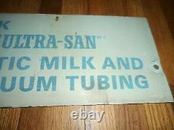 Rare Vintage MAES Farm Dairy Cow Milk & Vacuum Milker Masonite Advertising SIGN