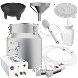 Rechargeable Cow Milking Machine 14L Portable Vacuum Pump Milker Kit