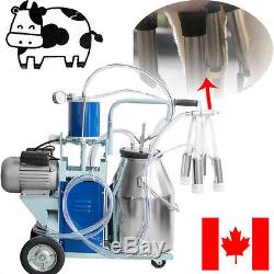 SALEElectric Milking Machine Vacuum Piston Pump Milker For Farm Cow 25L Bucket