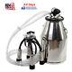 Safety Stainless Steel Cow Milker Goats Milking Machine Vacuum Pump 25l