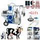 Stainless Steel Electric Milking Machine Milker Farm Goats Cows Bucket 25 Device