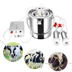 TTLIFE 7L Electric Cow Milking Machine Vacuum Pulse Suction Pump Milking Machine