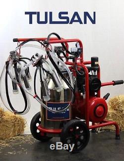 Tulsan, Cow Double milking machine, portable electric milking system complete