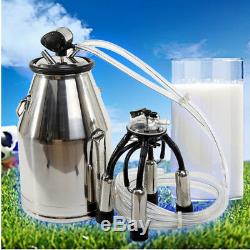US Cow Milker Milking Bucket Tank Barrel + Free Pneumatic Pulsator Dairy Cow
