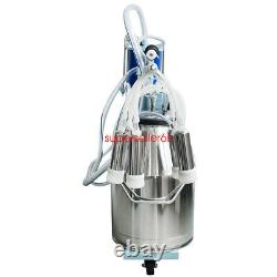 US Portable Electric Milking Machine Milker Cows Stainless Steel 25L WithBucket CE