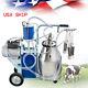 Us110v Electric Milking Machine For Farm Cows 25l Bucket Stainless Steel 0.55kw