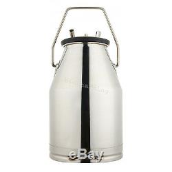 USA 25L Portable Cow Milker 304 Stainless Steel Milking Bucket Tank Barrel FDA