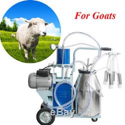 USA Electric Milking Machine Farm Cows 6.6Gal Stainless Steel Bucket 12Cows/hour