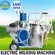 Usa Electric Milking Machine Farm Cows Withbucket 25l Vacuum Piston Pump Automatic