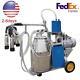 Usa Milker Electric Piston Vacuum Pump Milking Machine For Farm Cows Bucket Top