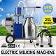 Usa! Milker Electric Vacuum Pump Milking Machine Farm Cows Bucket 25l Stainless