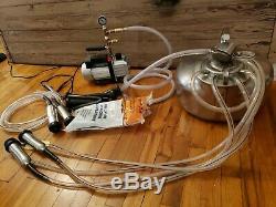 USA made COMPLETE SURGE MILKING MACHINE-COW-GOAT-SHEEP-NEW 1/3 HP VACUUM PUMP