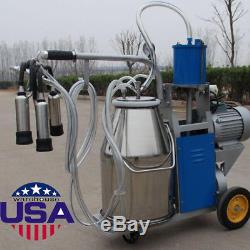 USACOW Milker Electric Milking Machine For Cows Farm Portable Wheels