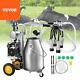 Vevor Electric Cow Milking Machine Milking Equipment 25l 304 Stainless Steel