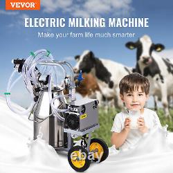 VEVOR Electric Milking Machine, Milker Machine 25L, Cow Milking Machine