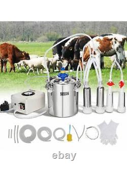 VEVOR goat milking machine, 6 liter 304 stainless steel bucket