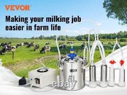 VEVOR goat milking machine, 6 liter 304 stainless steel bucket