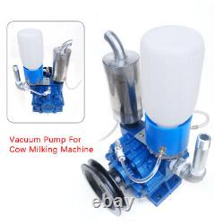 Vacuum Pump Cow Goat Milking Machine Milker Bucket Tank Barrel 250L/min USA