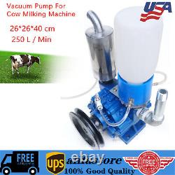 Vacuum Pump Cow Milking Machine For Cow Goat Milker Bucket Tank Barrel 250 L/min