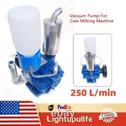 Vacuum Pump Cow Milking Machine For Cow Goat Milker Bucket Tank Barrel 250 L/min