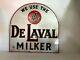 Vintage 1940's We Use The De Laval Milker Dairy Cow Milk Farm 15 Metal Sign