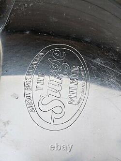 Vintage Babson Bros. Co. Chicago SURGE MILKER Stainless Steel Dairy Cow Milker