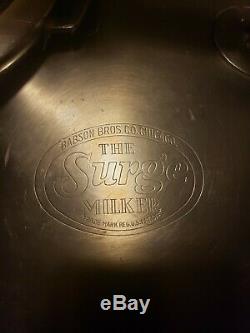 Vintage Babson Bros The Surge Milker Stainless Steel Dairy Cow Milker withPulsator