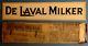 Vintage De Laval Milker 2 Sided Metal Ad Sign & Envelope Dairy Cow Cream Farm