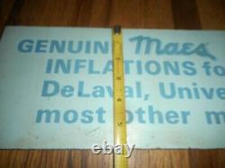 Vintage MAES Farm Dairy Cow Inflations Delaval Milker SURGE Advertising SIGN