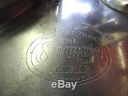 Vintage The Surge Cow or Dairy Milker Stainless Steel Babson Brothers Co