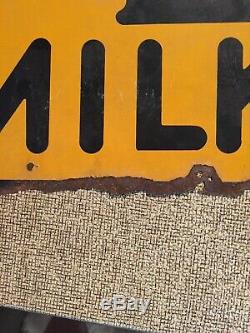 Vintage We Use The DeLaval Milker Metal Sign Dairy Cow Farm Feed Seed 1941