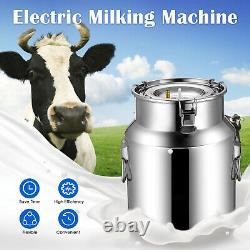 14l Machine De Traite Vaches Chèvre Automatique Pompe À Aspiration Électrique Milker