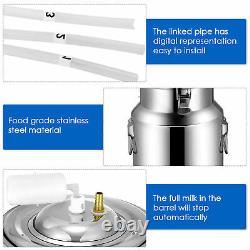 14l Pompe À Vide Électrique De Vache De Chèvre Milker Machine De Traite Pulsation De Vache Bovins Us