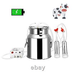 14l Rechargeable Machine De Traite De Vache Pompe À Vide Milker Auto-stop