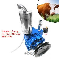 220l/min Machine À Traire Électrique Vacuum Impulse Pump Milker Vache En Acier Inoxydable