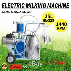 25l-machine À Traire Électrique-pour-chèvres-vaches-withbucket-sheep-550w-piston-on-sale