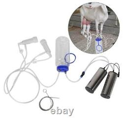 2l Goat Sheep Cow Milking Kit Machine De Traite Électrique Portable Avec 2 Pompe