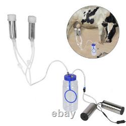 2l Goat Sheep Cow Milking Kit Machine De Traite Électrique Portable Avec 2 Pompe
