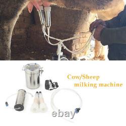 2l Machine De Traite Électrique Pompe À Vide Fit Farm Cow Sheep Goat Plug Eu Portable