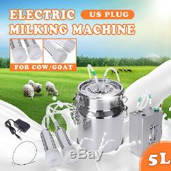 5l Électrique Machine À Vide Impulse Traire Pompe En Acier Inoxydable Vache Goa