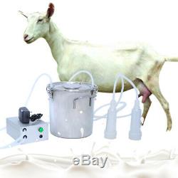 7l Électrique Traire Machine À Vide Pulsation Milker Barrel Inoxydable Vache Chèvre
