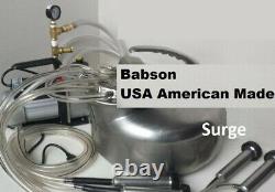 American Made Babson Bros. Machine De Traite Pompe À Vide Pour Vache Système Complet