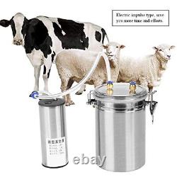 Électrique 2l 1/2 Gal Cow Machine De Traite Électrique Portable Impulse Chèvres Moutons