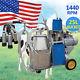 États-unis Locallarge Machine À Ordonner Électrique Milker For Farm Cow Milk Bucket 25l