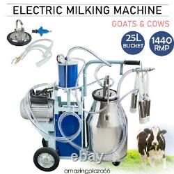 Fda Machine Électrique Portatif Vaches Trayeur Inoxydable Traire Avec 25l Seau Fda / Ce