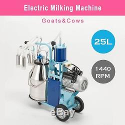 Machine À Traire De Traite Électrique 25l Pour Les Vaches De Chèvres 0.04-0.05mpa Réglable